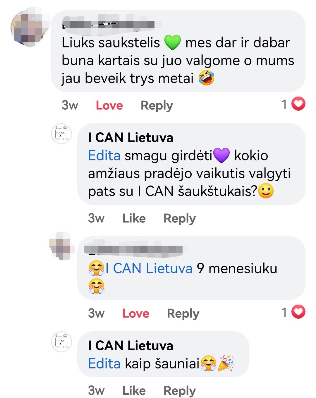 I CAN šaukštėliu atsiliepimai