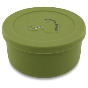 Silikoninis užkandžių indelis su dangteliu – Mr. Dino
