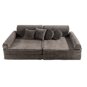 Didelė modulinė sofa vaikams – aukščiausios kokybės Corduroy Brown - Image 2