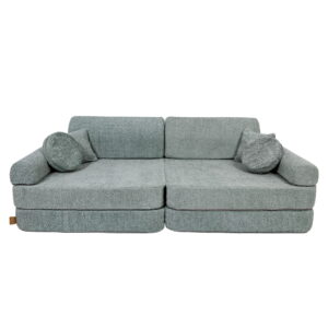 Didelė modulinė sofa vaikams – Premium Boucle, Fresh Mint