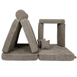 Didelė modulinė sofa vaikams - Premium Boucle, Tan Beige - Image 6