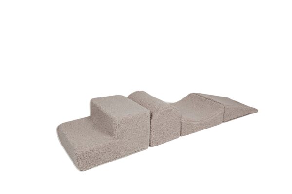 „Bearly Corduroy Shape Set“ 4 elementų rinkinys – šviesiai pilka