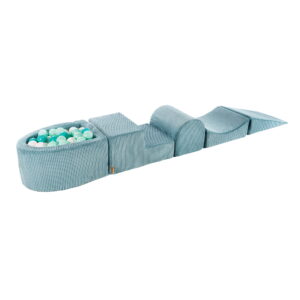 „MeowBaby®“ žaidimų rinkinys su mažu kamuoliukų baseinu –  Turquoise – kamuoliukai (Turquise/White/Mint)