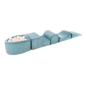 „MeowBaby®“ žaidimų rinkinys su mažu kamuoliukų baseinu –  Turquoise – kamuoliukai (White Pearl)