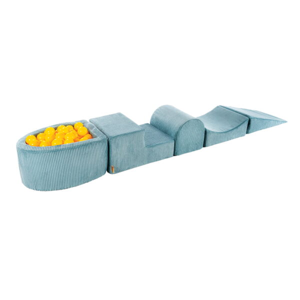 žaidimų rinkinys su mažu kamuoliukų baseinu –  Turquoise – kamuoliukai (Yellow)