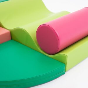 Soft Play 6 minkštų blokų rinkinys – rožinė žalia Explorer - Image 6
