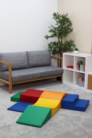 Soft Play 7 minkštų blokų rinkinys – daugiaspalvis mažasis vikšrinis - Image 2