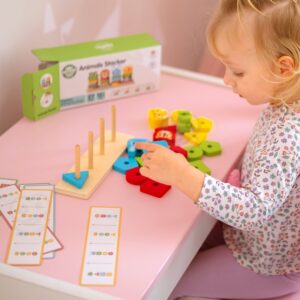 Montessori galvosūkių piramidė su gyvūnais - Image 11