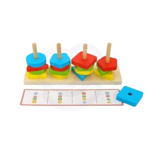 Montessori galvosūkių piramidė su gyvūnais - Image 6