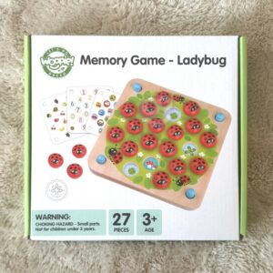 Medinės lavinamosios atminties dėlionės ladybugs - Image 6