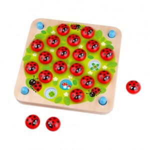 Medinės lavinamosios atminties dėlionės ladybugs - Image 3