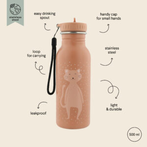 Nerūsējošā tērauda pudele 500 ml - Mrs Cat