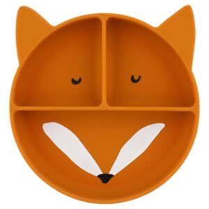 Silikona dalītā iesūkšanas plāksne bērniem – Mr Fox