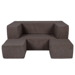 MeowBaby® Soft Velvet Cube dīvāns - brūns - Image 5