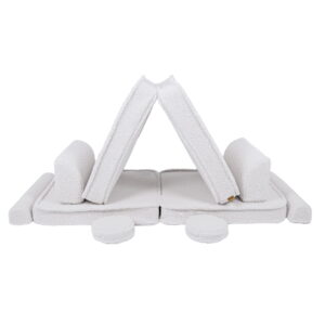 Liels moduļu dīvāns bērniem - Premium Bearly White - Image 9