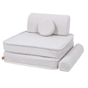 Liels moduļu dīvāns bērniem - Premium Bearly White - Image 7