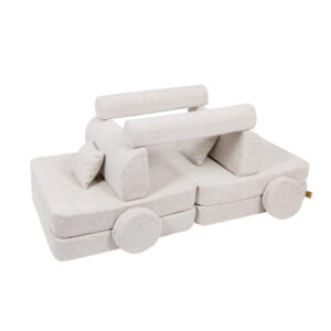Liels moduļu dīvāns bērniem - Premium Boucle, Champagne Ecru - Image 5