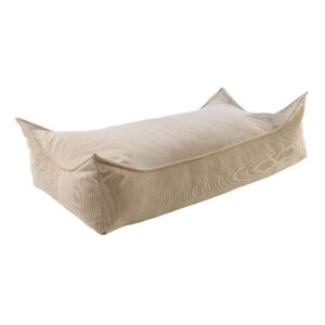 MeowBaby® pufs bērniem, taisnstūrveida, velveta - smilšu - Image 3