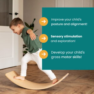 MeowBaby® Balance Board Bērniem - 80x30 cm - Image 9