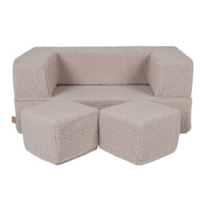 MeowBaby® Bearly Cube dīvāns - gaiši pelēks - Image 7