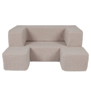 MeowBaby® Bearly Cube dīvāns - gaiši pelēks