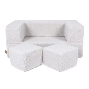MeowBaby® Bearly Cube dīvāns - balts