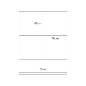 Spēļu paklājiņš bērniem — kvadrātveida brūns - Image 3