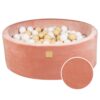 Apaļš bumbiņu baseins ar 200 smilšu/baltām bumbiņām, 90x30cm - aprikožu samts