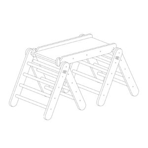 Kāpšanas trīsstūris ar slidkalniņu un kāpšanas rāmi - melns - Image 5