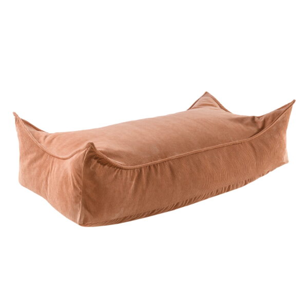 MeowBaby® pufs bērniem, taisnstūrveida, velveta - ķieģelis