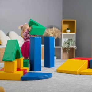 Soft Play 10 putu bloku komplekts - daudzkrāsains radošums