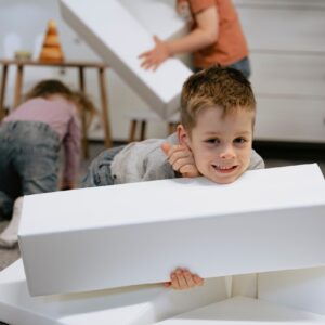 Soft Play 10 putu bloku komplekts - balts radošums