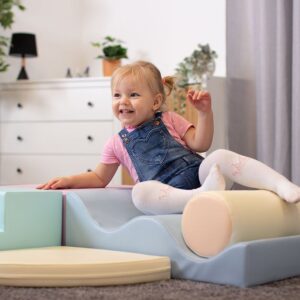 Soft Play 6 putu bloku komplekts - Light Pastel Explorer