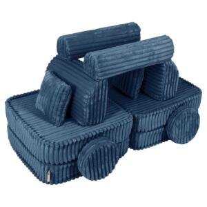 Vidējs modulārais dīvāns bērniem - Churros Blue