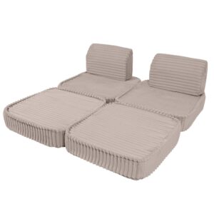Mazs modulārais dīvāns bērniem - Churros Beige - Image 4