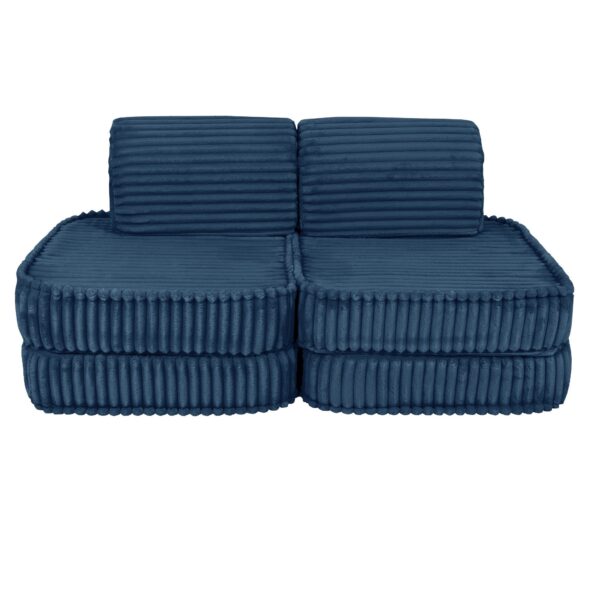 Mazs modulārais dīvāns bērniem - Churros Blue