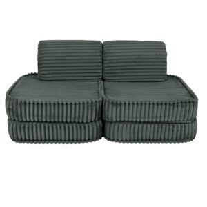 Mazs moduļu dīvāns bērniem - Churros Forest Green