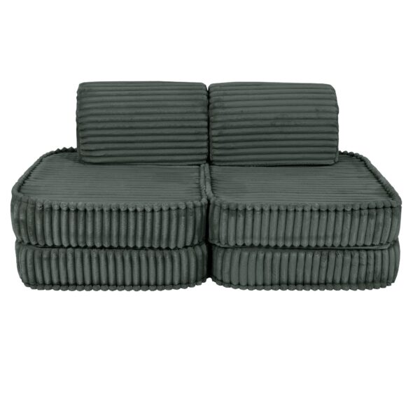 Mazs moduļu dīvāns bērniem - Churros Forest Green