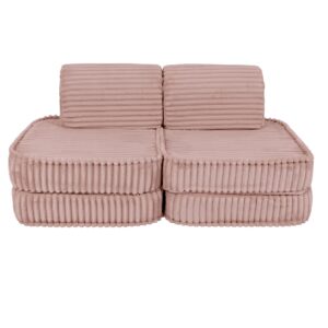 Mazs modulārais dīvāns bērniem - Churros Pink
