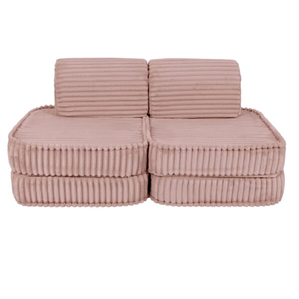 Mazs modulārais dīvāns bērniem - Churros Pink