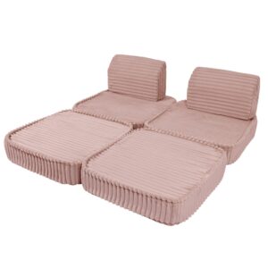 Mazs modulārais dīvāns bērniem - Churros Pink - Image 2