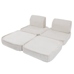 Mazs moduļu dīvāns bērniem - Churros White - Image 4