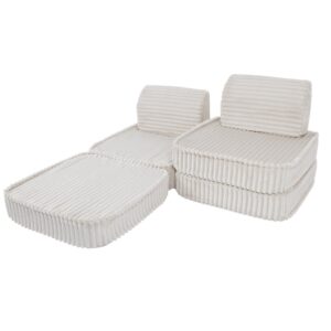 Mazs moduļu dīvāns bērniem - Churros White - Image 3
