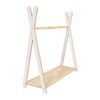 Tipi apģērbu plaukts bērniem - liels balts