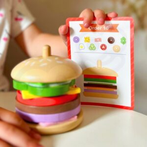 Koka burgeru restorāna puzle bērniem, 15 gab - Image 2